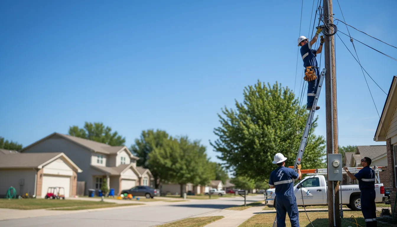 Residential electrician providing installation services in Eva, AL